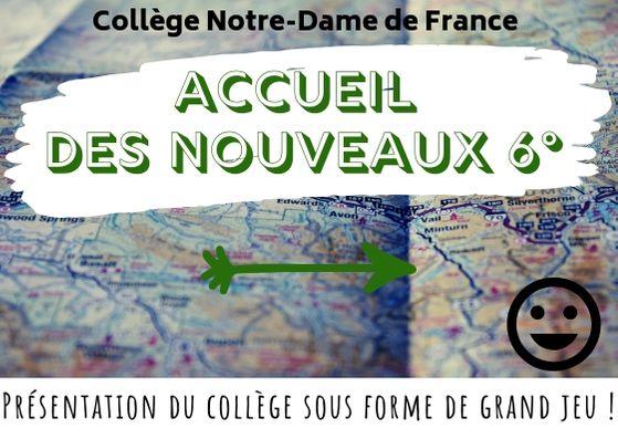 Accueil des nouveaux Sixièmes - Collège