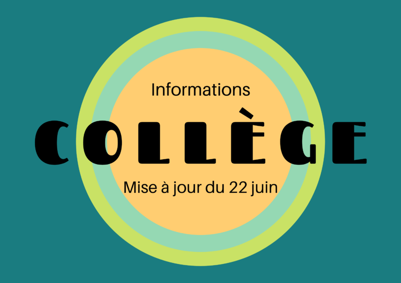 SECONDAIRE - Collège