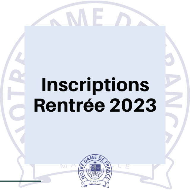 Inscriptions à Notre-Dame de France