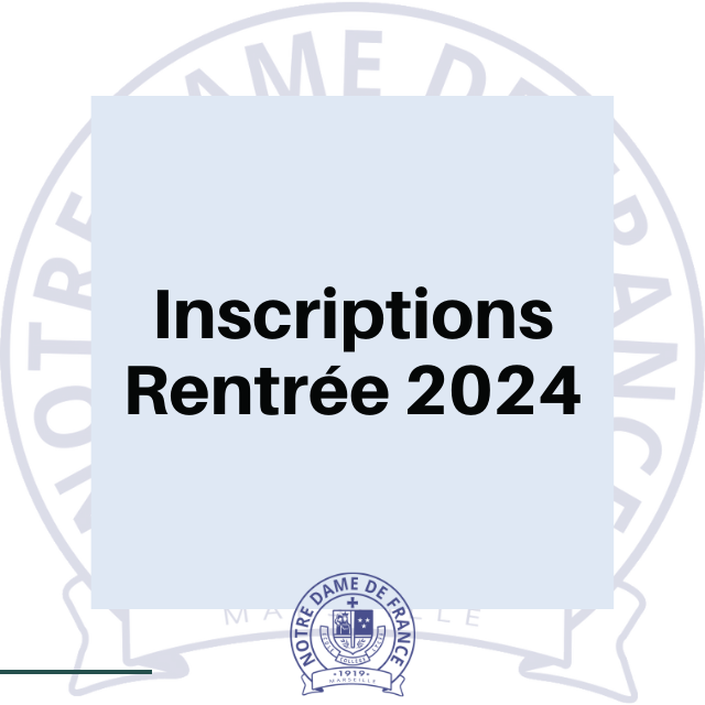 Inscriptions 2024