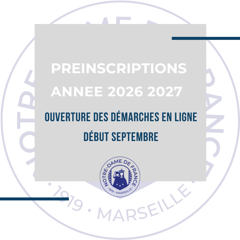 Préinscription Rentrée 2026-2027