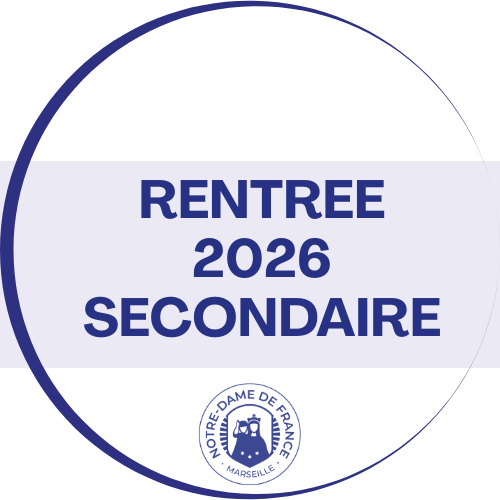 Rentrée 2026 SECONDAIRE