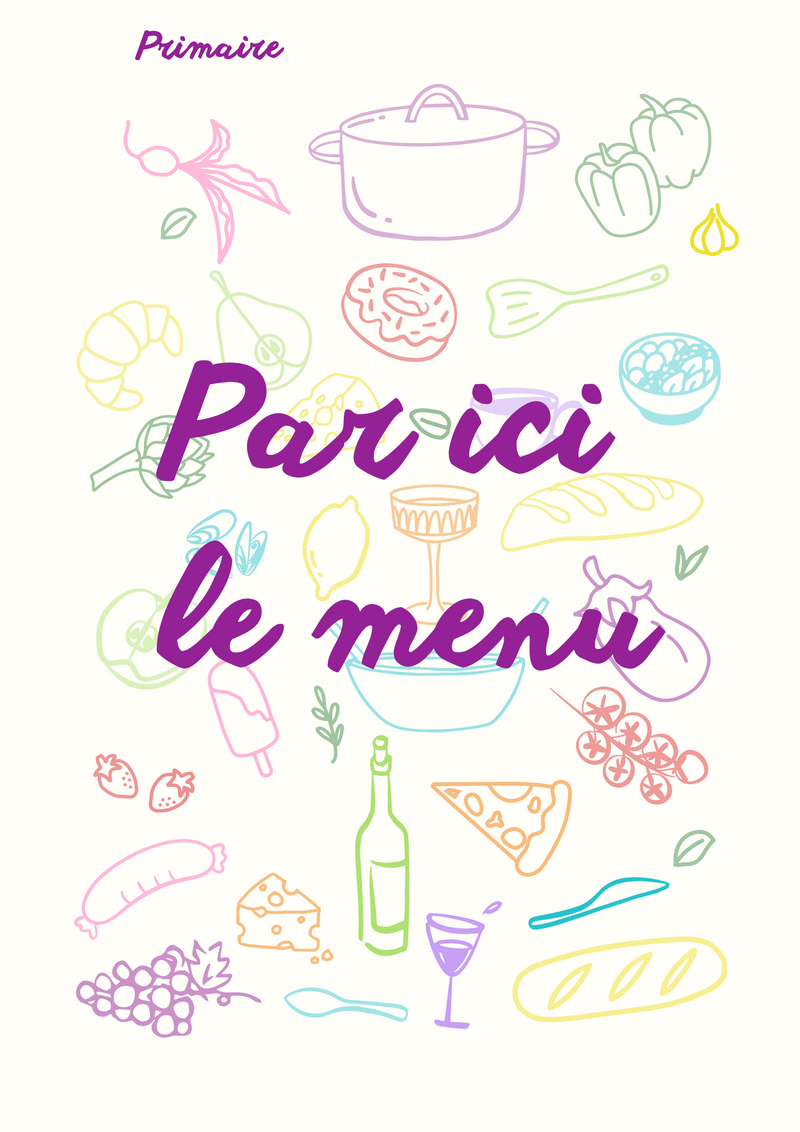 Menus du 28 septembre au 16 octobre 2026 - CP au CM2