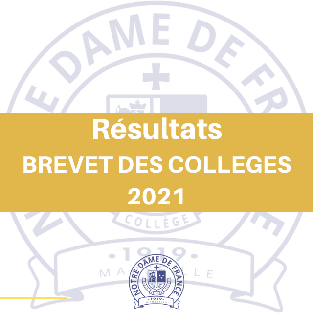 Résultats du DNB 2021 - Notre-Dame de France