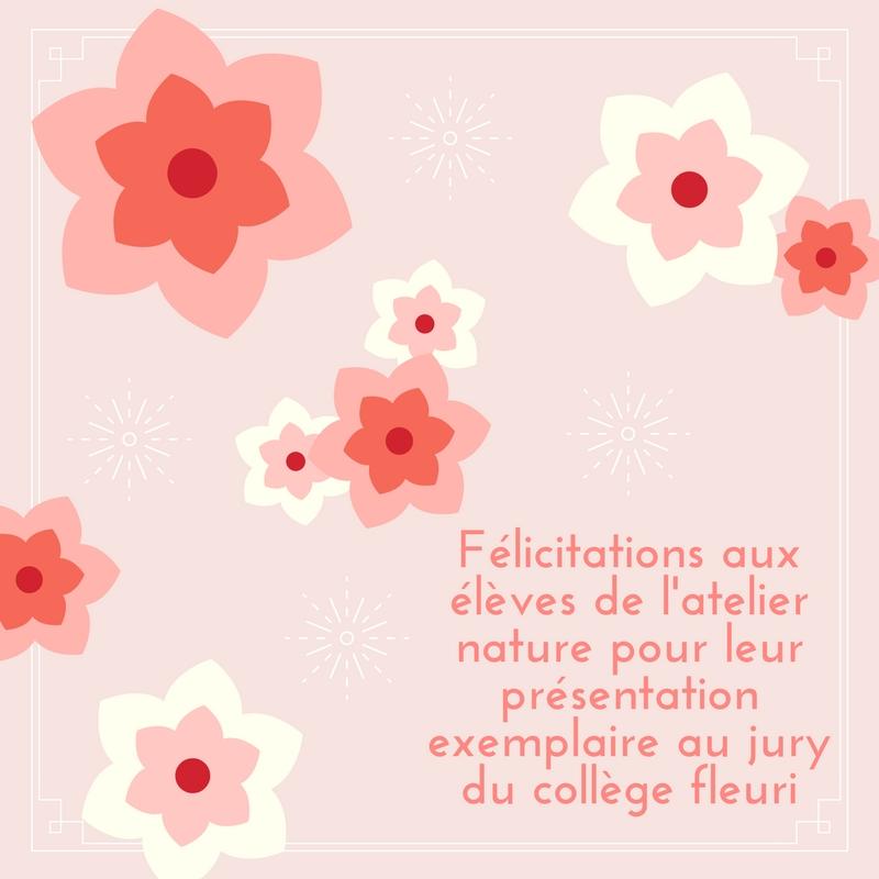 Atelier nature et Collège Fleuri