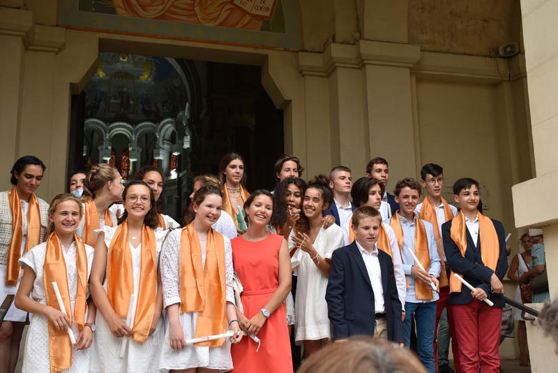 Confirmation des collégiens de Notre-Dame de France